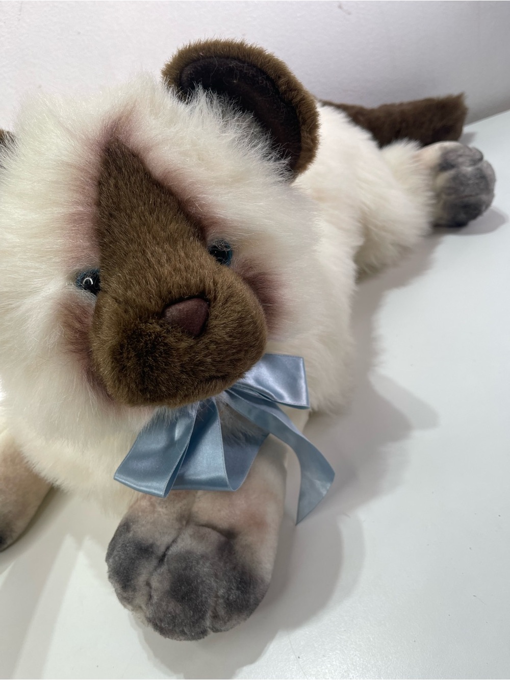 Vtg 90s Soft Classics Siamese Cat Plush Toy Rare 30" Realistic Commonwealth